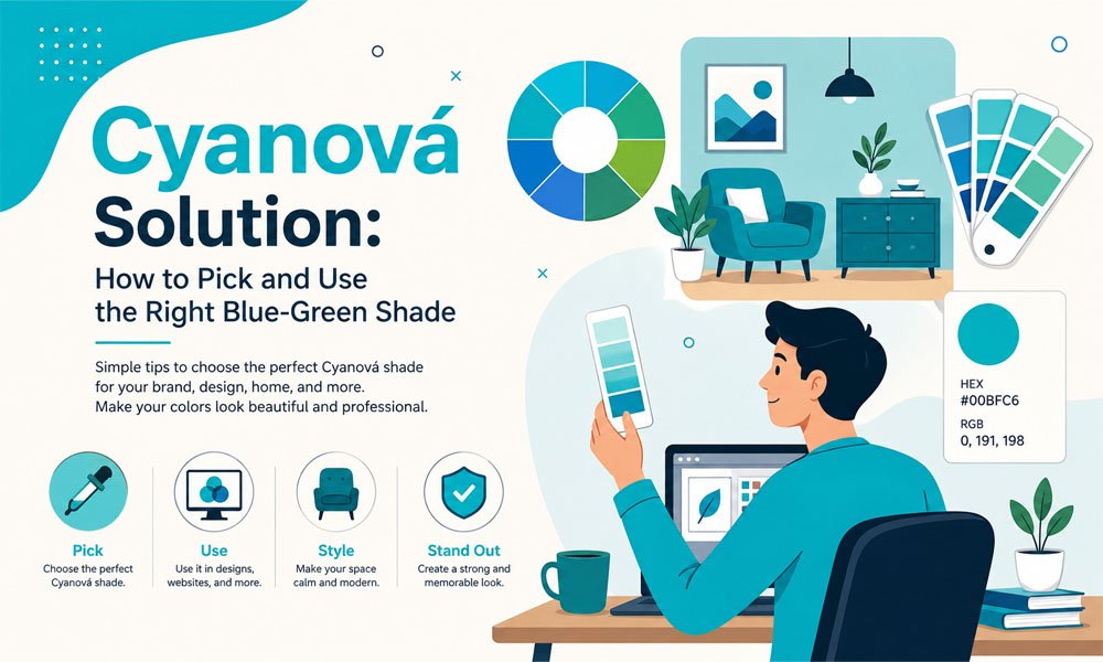 Cyanová Solution: How to Pick and Use the Right Blue-Green Shade